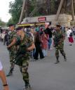 Armed guards under Eiffel