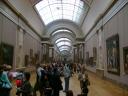 One of the many huge hallways in the Louvre