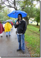 It rained on us a bit in Comillas, but we were prepared. Fortunately, the rain didn't last very long and hasn't bothered us much since.