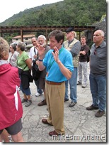 Lee giving us the lowdown on the Santa Toribio Monastery.