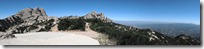 A panorama of the view from atop Montserrat (after riding the funicular).