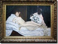 One of my all-time favorites: Olympia by Edouard Manet.