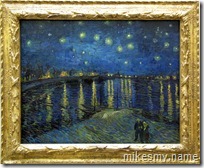 Van Gogh's Starry Night Over the Rhone.
