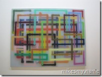 This photo isn't out of focus, the painting is. It literally hurts your eyes to look at. Fascinating...