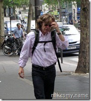 We spotted William H. Macy as we walked towards the Eiffel Tower from the catacombs. How cool is that?